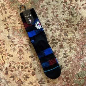 Stance x NBA LA Clippers Cryptic Crew Socks 1 Pair Mens Size L 9 - 13 Black